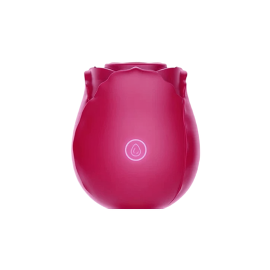 Stimulateur clitoridien Luxxox La Rose en forme de bouton de rose, coloris rose fushia